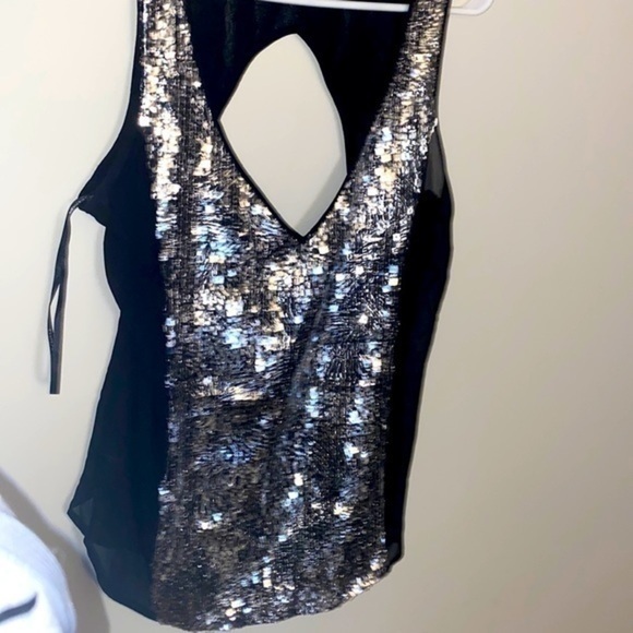 Silver embroidery top by Bebe - Picture 2 of 8